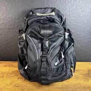 VTG Outdoor Products Black 17" Laptop Backpack USB Phone Port Travel Bag School